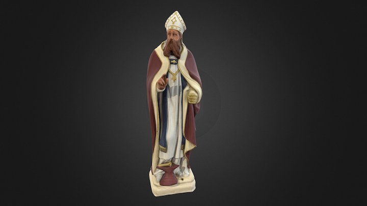 Statue de St Eloi de Bouillon 3D Model
