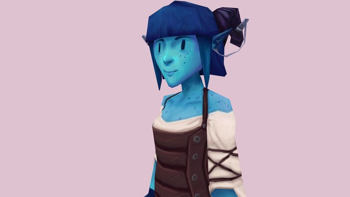 Jester low poly 3D Model