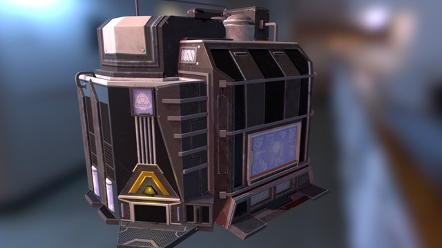 Sc-fi Building 3D Model