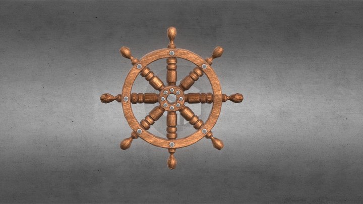 ShipWheel 3D Model