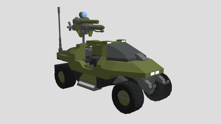 HALO MEGA UNSC Warthog (Legacy) 3D Model