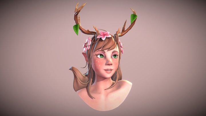 Nature Girl 3D Model