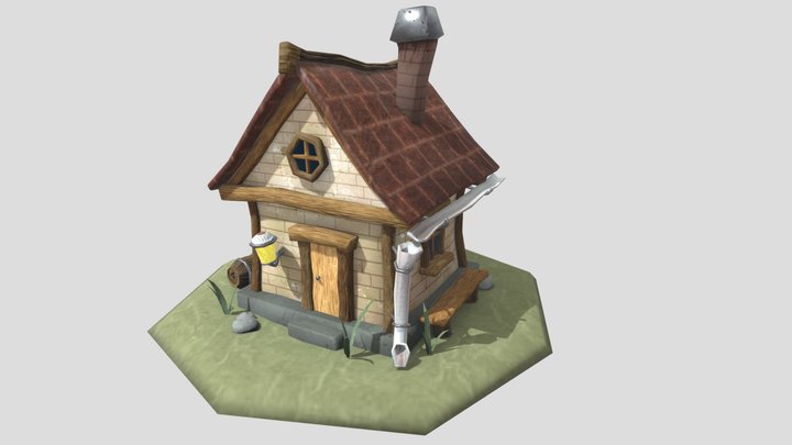 Sytlized House 3D Model