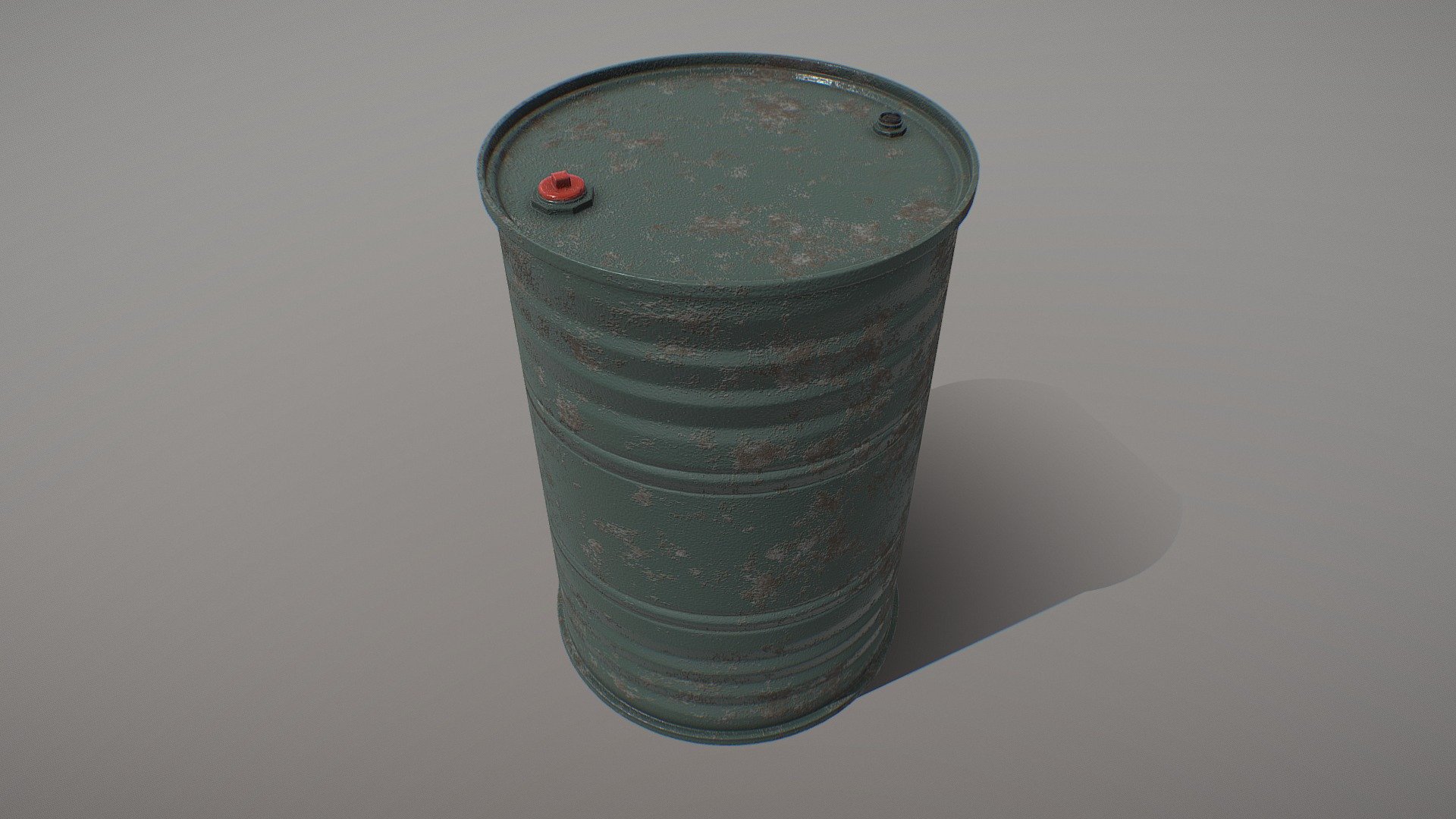 Low Poly Barrel 7