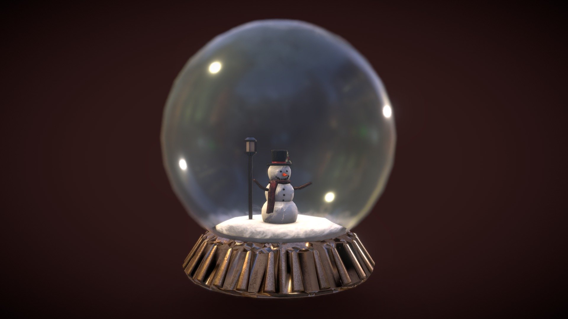SnowGlobe Download Free 3D model by kand8998 (KaitlynAndrus