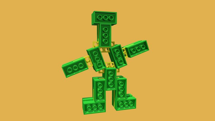 COMO DUPLO Movable Robot Beweglicher Roboter 3D Model