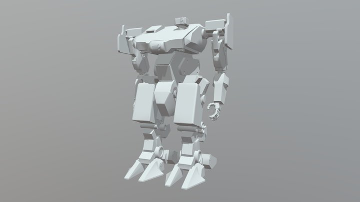Mecha (WIP) 3D Model