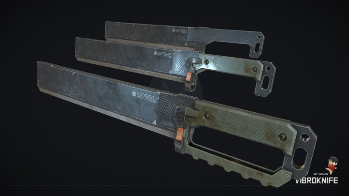 Vibro Knife 3D Model