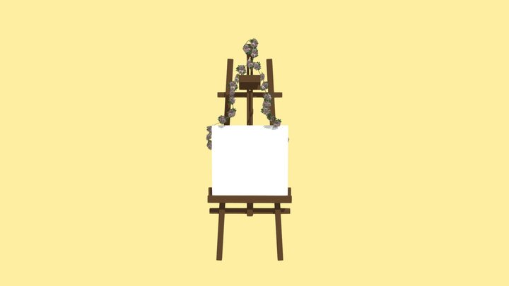 Easel 3D Model