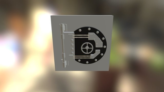 Bank Vault Porte 3D Model