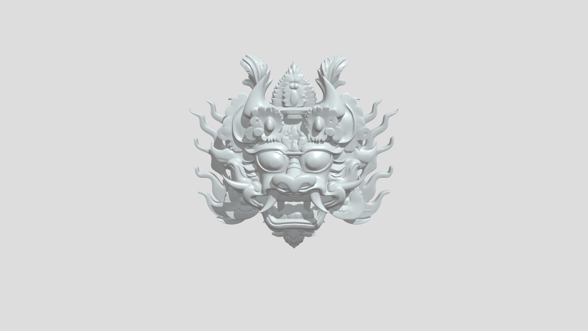 Mythical demon mask - 3D model by R-AKBAR [bb7c813] - Sketchfab