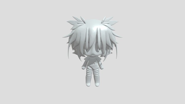 Anime-style chibi character 3D Model