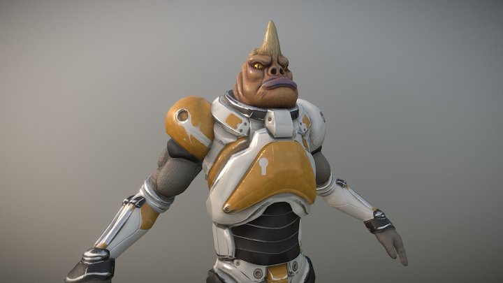 Sci-Fi Character "Kaje" 3D Model