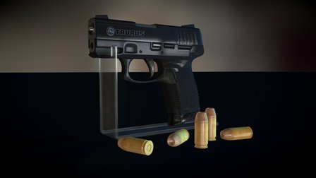 Pistola Falco Calibre 40 3D Model