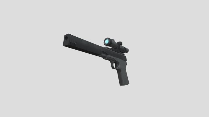 Sniper Pistol 3D Model
