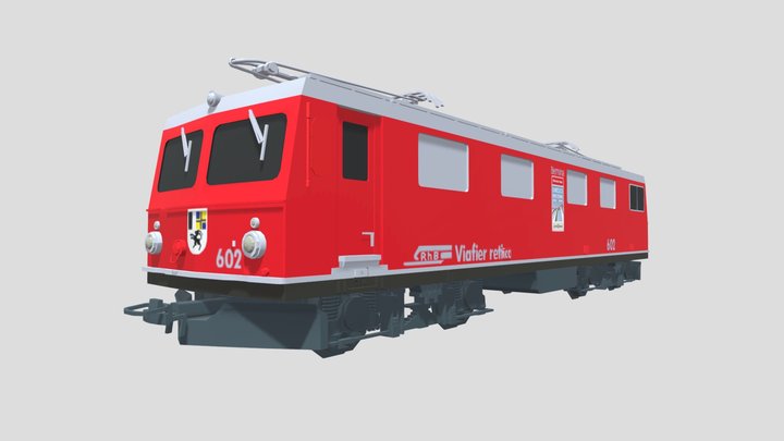 D+R Modellbahn Bernina Express 4両編成 bernina express | INTERNSHIP 3D MODEL - 3D model by Lyrexios