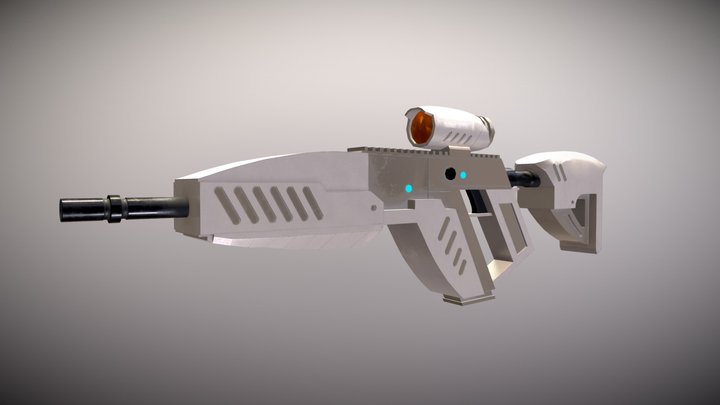 Assault rifle 3D Model