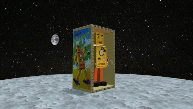 3D of 'Robot' By Patrick Hughes – Kostenloses 3D-Modell STL