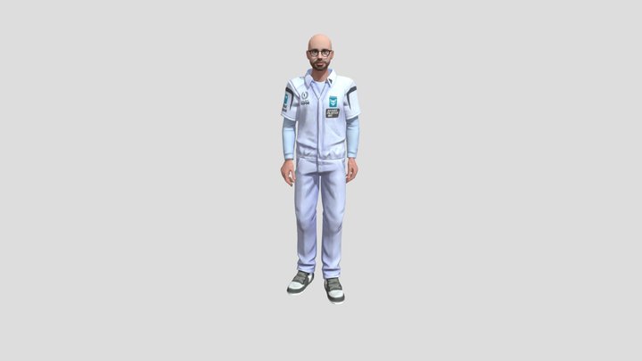 Button Pushing 3D Model