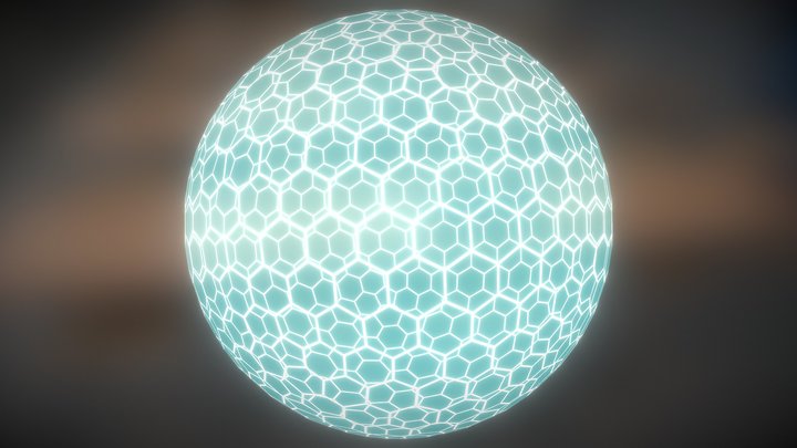 Spherical hex force field 3D Model