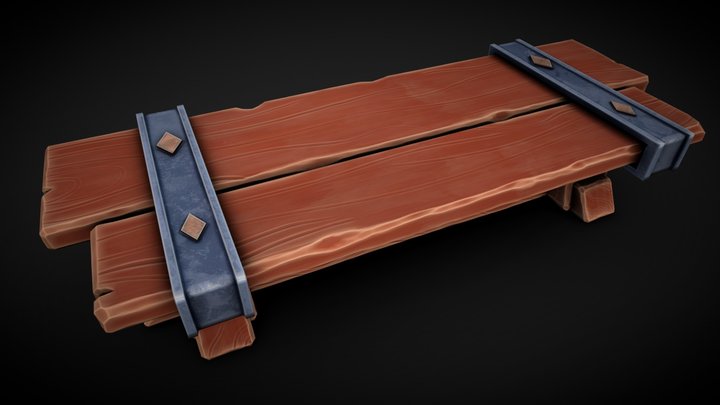 Free bench 3D Model