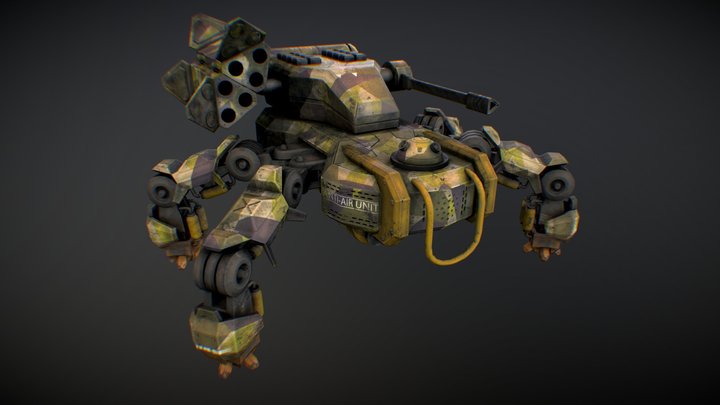 Military Armored Tank 3D Model