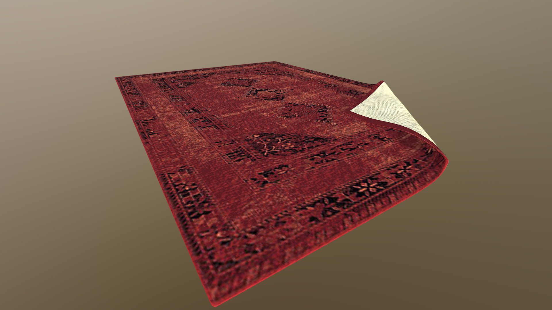 Rug_Afgan01 Rolled 3D model by moominmomma [bb82af1] Sketchfab
