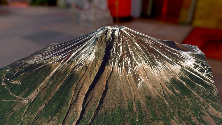 Mount Fuji Volcano - Japan 3D Model