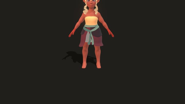 Aki - Dancing Warrior 3D Model 3D Model