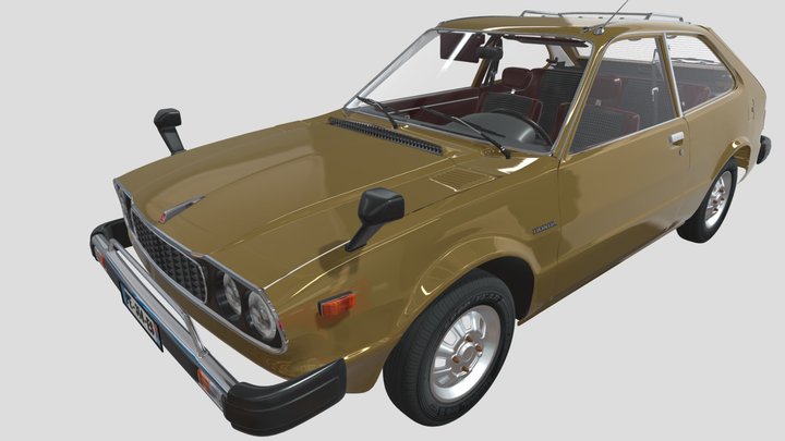 Honda  Accord Hatchback 1978 3D Model