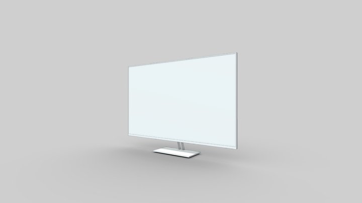 Simple Low Poly Monitor 3D Model