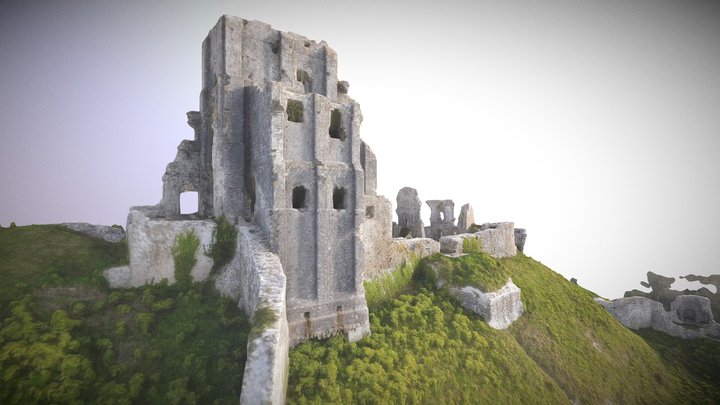 Corfe Castle XII-XIII (UK) 3D Model