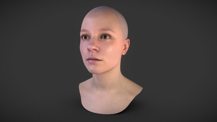 Female Head Scan_03 3D Model