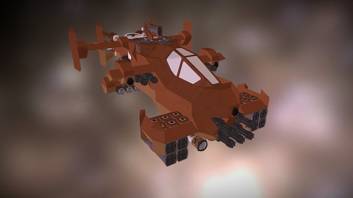 G-1m Svarog Assault Gunship 3D Model
