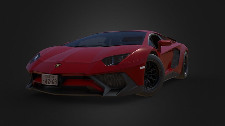Lamborghini Aventador LP 750-4 3D Model