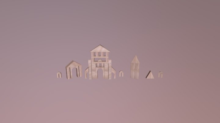 Castle Blocks 3D Model