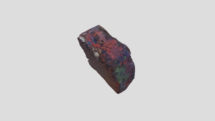 Painted Brick 3D Model