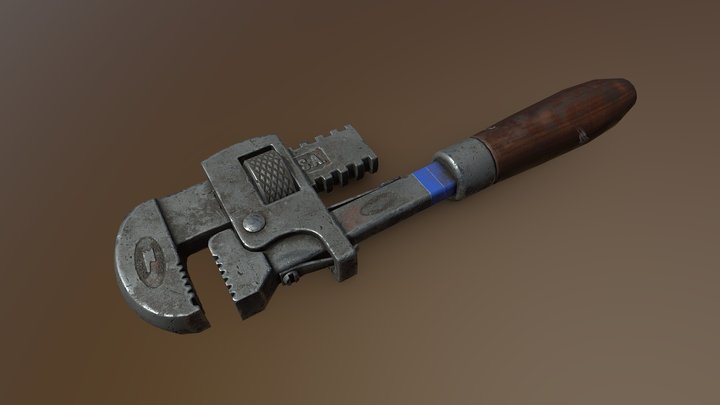 Texture Wrench 3D Model