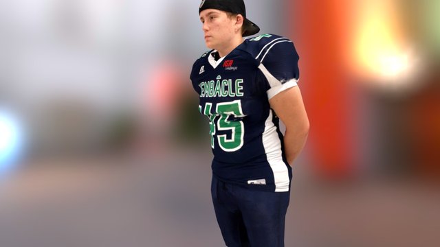 football player 3D Model