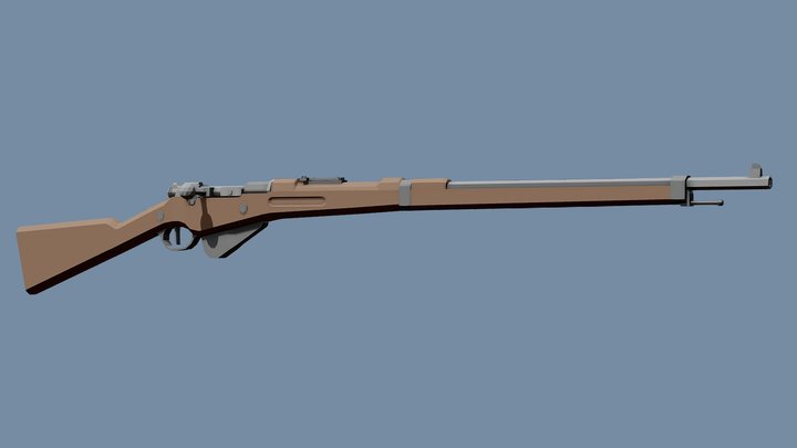 Low-Poly Berthier Rifle