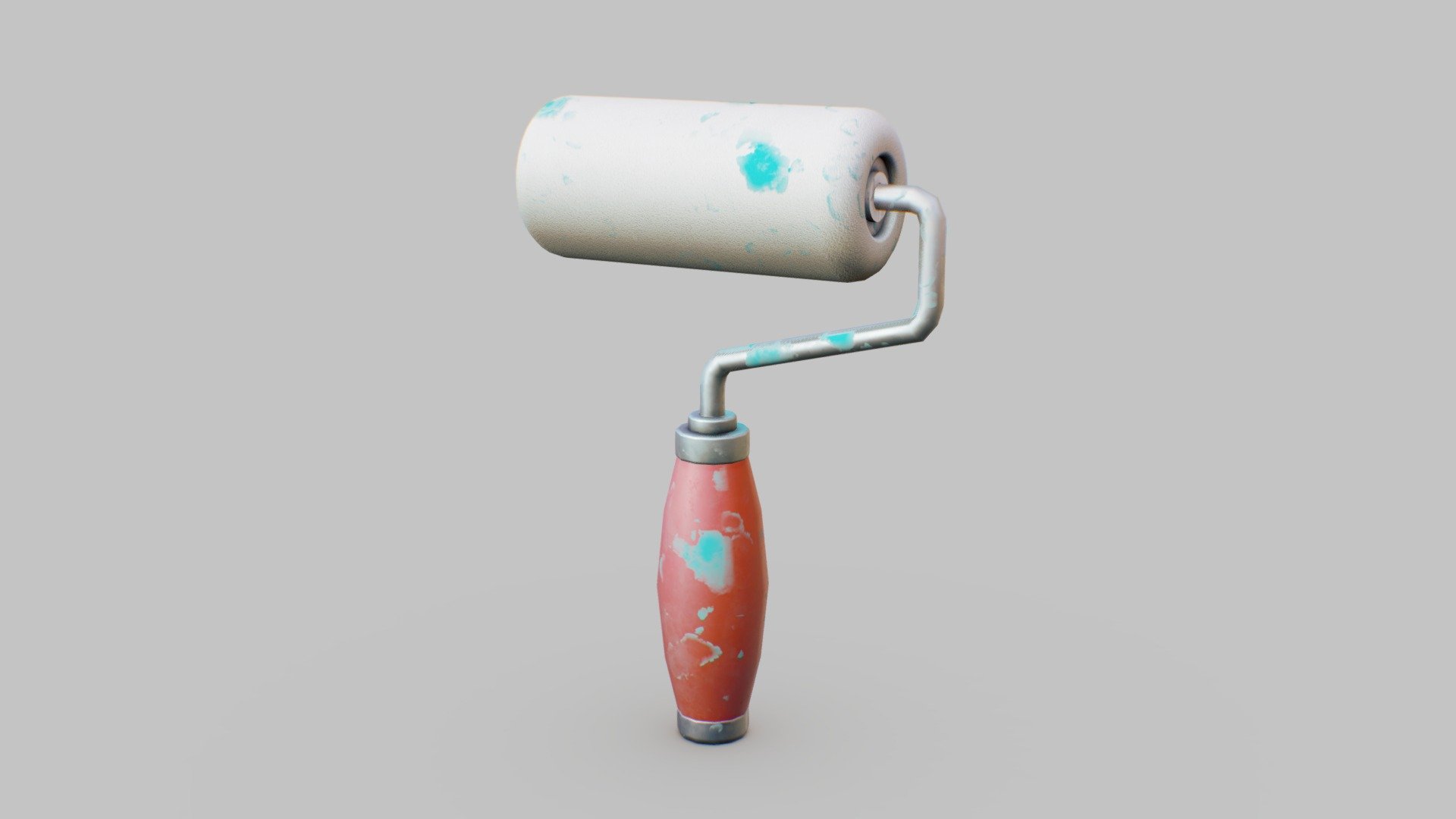 Paint roller Buy Royalty Free 3D model by Vanessa Araújo (vanessa3d