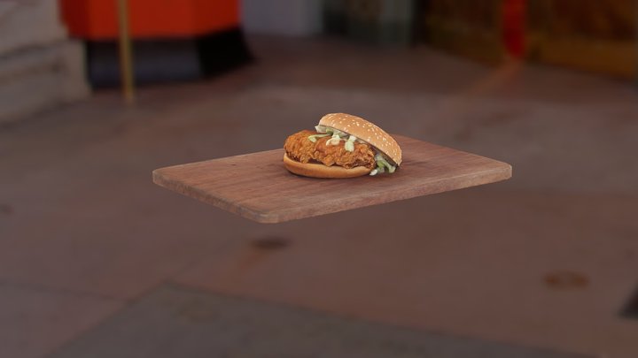 McSpicy burger 3D Model