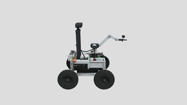 Harvesting-robotic+rover+3d+model (with Color) 3D Model