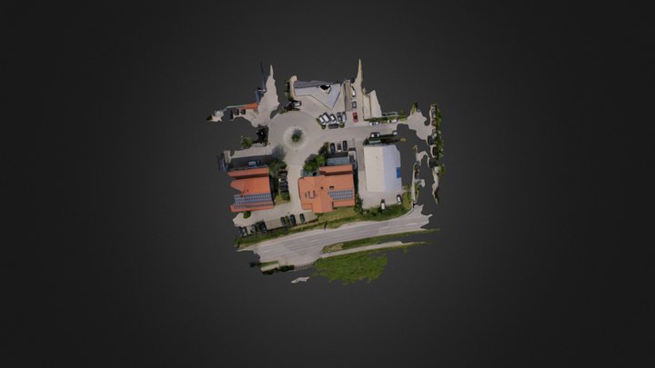 Example Building Simplified 3d Mesh 3D Model