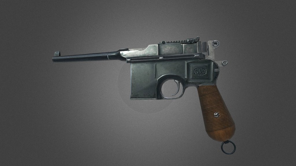 Mauser C96 3D model by 3D Printing Ireland