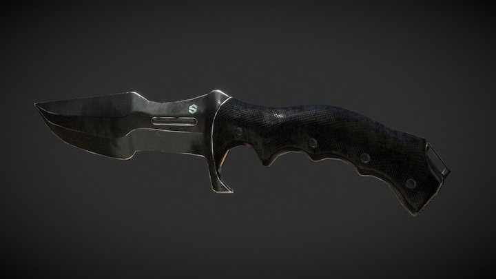 Tatical Knife Low 3D Model