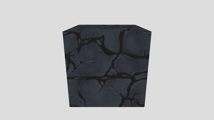 stone cube 3D Model