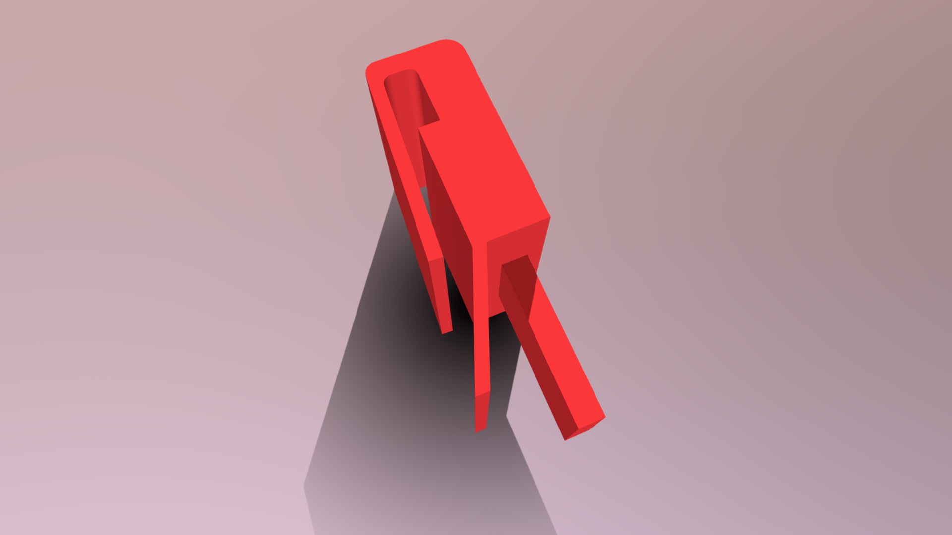 3D model Pop – Star Holder - This is a 3D model of the Pop - Star Holder. The 3D model is about shape, arrow.