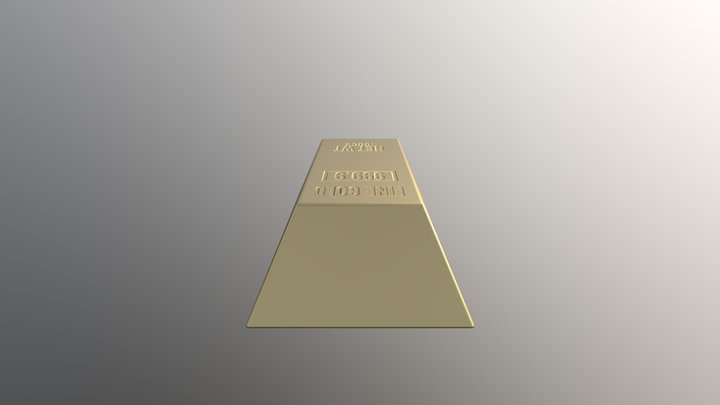 Gold Bar for BAMC 3D Model