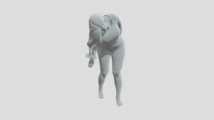 Mollige Frau 3D Model